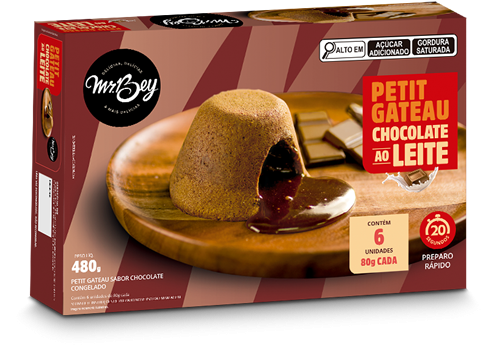 Petit Gateau Chocolate ao Leite 480g c/12