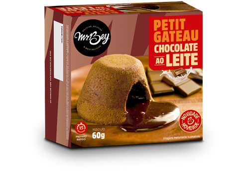 Petit Gateau Chocolate ao Leite 60g c/24